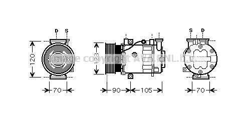 AVA QUALITY COOLING Kompresors, Gaisa kond. sistēma FTK361